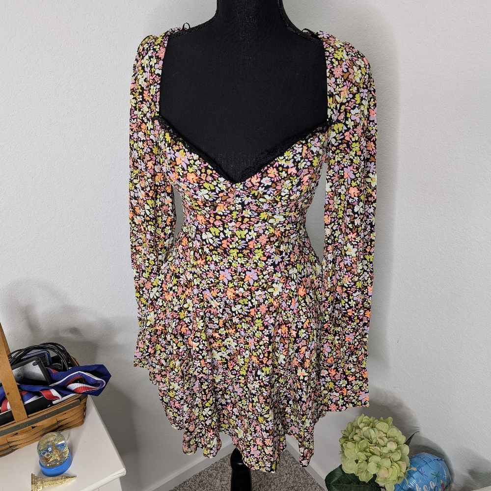 💘 NWT AFRM Modesto Floral Print Dress - Picture 5 of 9